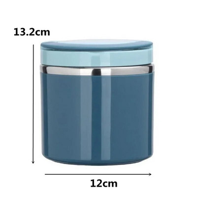 Φορητό Thermos μονωμένο κουτί γεύματος στεγανό σφραγισμένο κουβά κουτί φαγητού πολλαπλών στρώσεων Στρογγυλό κουτί bento