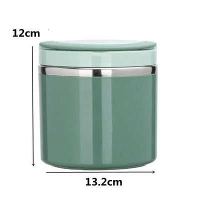 Φορητό Thermos μονωμένο κουτί γεύματος στεγανό σφραγισμένο κουβά κουτί φαγητού πολλαπλών στρώσεων Στρογγυλό κουτί bento