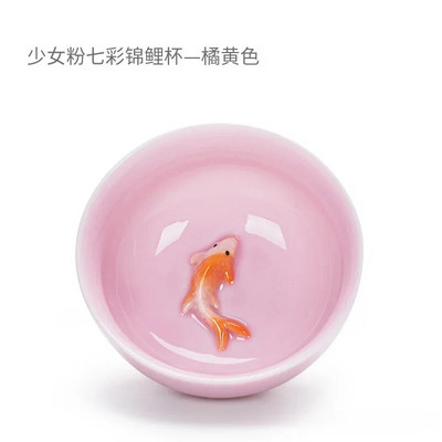 Китайски чаши за чай Порцеланови комплект чаши за чай с риба Celadon Чайник с насипни листа Сервии за пиене Чай Oolong Керамични комплекти за чай от Китай Кунг Фу