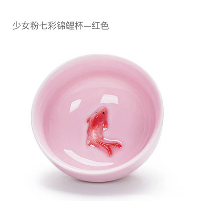 Китайски чаши за чай Порцеланови комплект чаши за чай с риба Celadon Чайник с насипни листа Сервии за пиене Чай Oolong Керамични комплекти за чай от Китай Кунг Фу