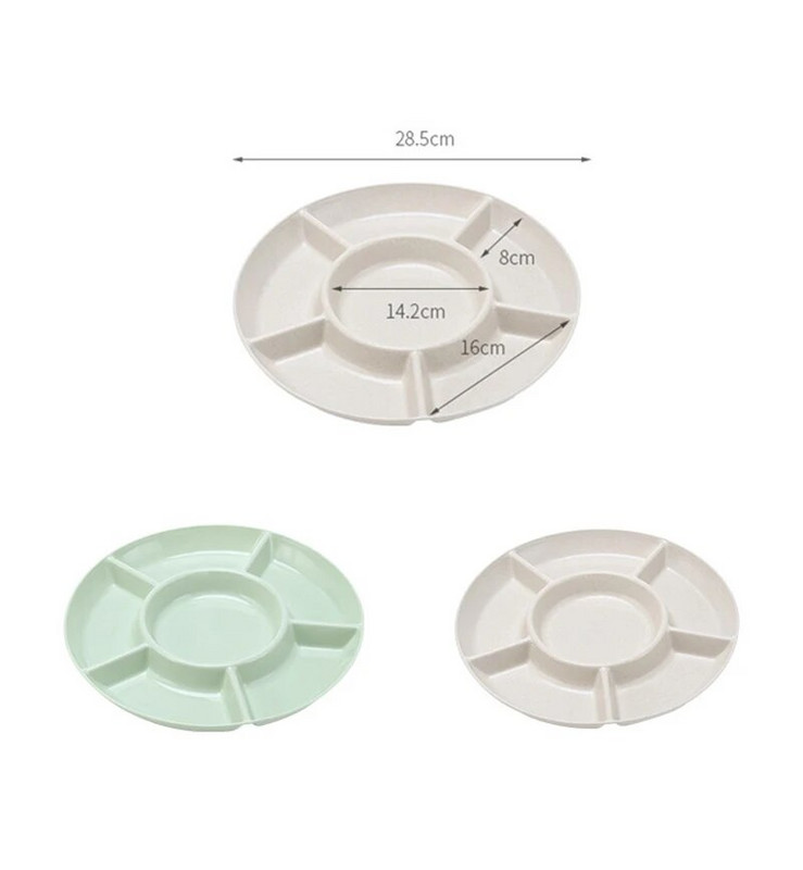 1 db Élelmiszertároló tálca Diós tál édesség snackek Szervertál Osztott aszalt gyümölcsből készült snacktál Előétel Tálaló bulira