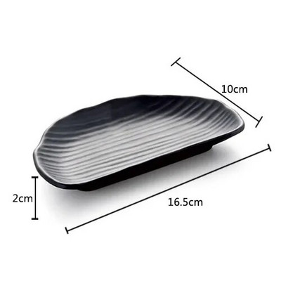 Черен скраб Раирана барбекю Месна чиния Суши Меламин Кухненски прибори Корейска кухня Саури Плодов десерт Чиния за съхранение на суши