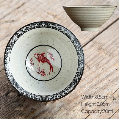 70 ml 1 бр. Ретро керамична чаша за чай Керамика Kung Fu Чаши Чаши за еспресо Чаши за кафе Керамични чаши Домакински следобед Чаша за чай на едро