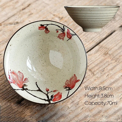 70 ml 1 бр. Ретро керамична чаша за чай Керамика Kung Fu Чаши Чаши за еспресо Чаши за кафе Керамични чаши Домакински следобед Чаша за чай на едро