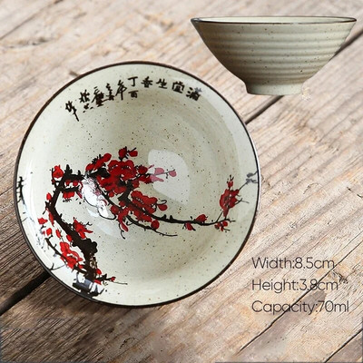 70 ml 1 бр. Ретро керамична чаша за чай Керамика Kung Fu Чаши Чаши за еспресо Чаши за кафе Керамични чаши Домакински следобед Чаша за чай на едро