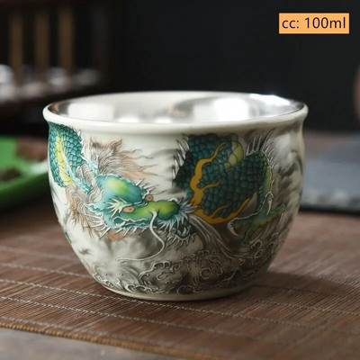 Висококачествена ретро керамична чаша за чай Китайски сервиз за чай Master Cup Персонализирана порцеланова чаша за чай Изискана ръчно изработена домашна посуда