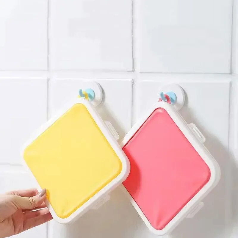 Hordozható szendvics pirítós Bento doboz Újrafelhasználható szilikon szendvicsdoboz Környezetbarát ebéd ételtartó Mikrohullámú étkészlet