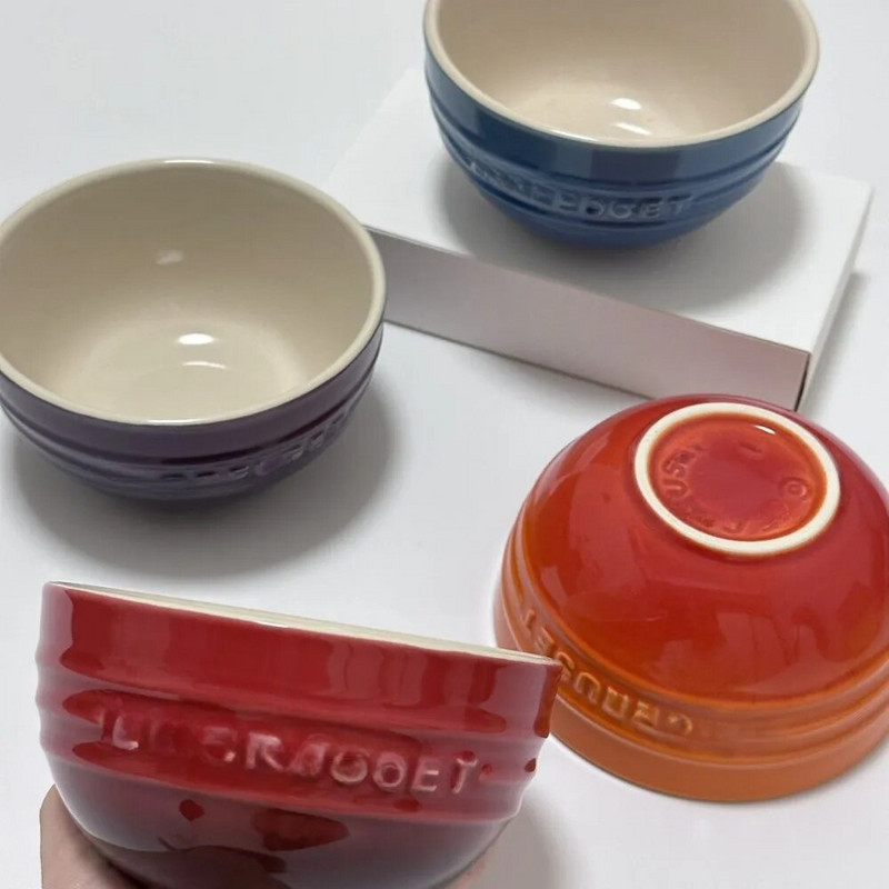 Gradiens kerámia rizstál háztartási kreatív desszert puding sütőtál Metélt leveses tál konyhai 12 cm-es étkészlet