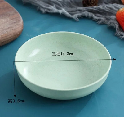 Ястие с плюещи кости Чиния със сушени плодове Пшенична слама Тава Кошче Диск Слама Гарнитури Домашно плюене Ястие с кости Сладка малка чиния 15см