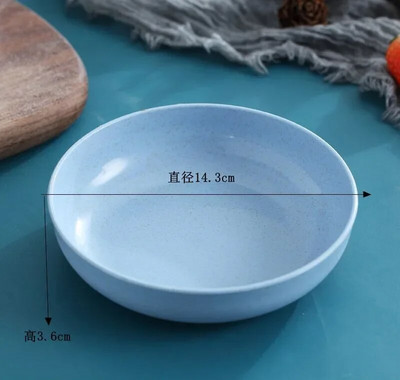 Ястие с плюещи кости Чиния със сушени плодове Пшенична слама Тава Кошче Диск Слама Гарнитури Домашно плюене Ястие с кости Сладка малка чиния 15см