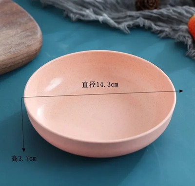 Ястие с плюещи кости Чиния със сушени плодове Пшенична слама Тава Кошче Диск Слама Гарнитури Домашно плюене Ястие с кости Сладка малка чиния 15см