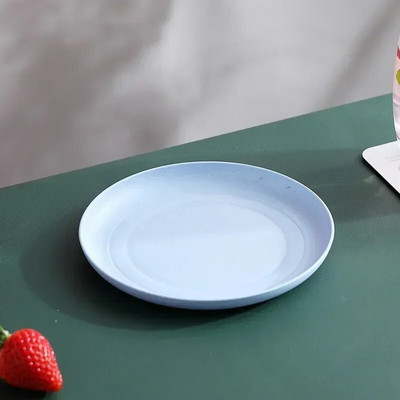 Ястие с плюещи кости Чиния със сушени плодове Пшенична слама Тава Кошче Диск Слама Гарнитури Домашно плюене Ястие с кости Сладка малка чиния 15см