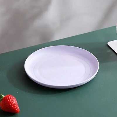 Ястие с плюещи кости Чиния със сушени плодове Пшенична слама Тава Кошче Диск Слама Гарнитури Домашно плюене Ястие с кости Сладка малка чиния 15см