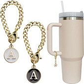 Αξεσουάρ Letter Charm for Stanley Cup 2PCS Αρχικό όνομα ID Personalized Handle Charm for Stanley Tumbler