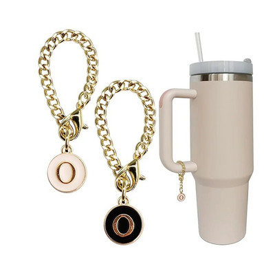 Αξεσουάρ Letter Charm for Stanley Cup 2PCS Αρχικό όνομα ID Personalized Handle Charm for Stanley Tumbler