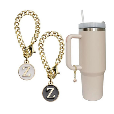 Αξεσουάρ Letter Charm for Stanley Cup 2PCS Αρχικό όνομα ID Personalized Handle Charm for Stanley Tumbler