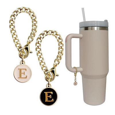 Αξεσουάρ Letter Charm for Stanley Cup 2PCS Αρχικό όνομα ID Personalized Handle Charm for Stanley Tumbler