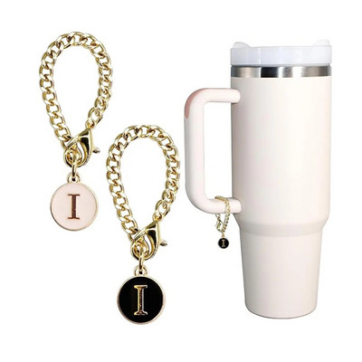 Αξεσουάρ Letter Charm for Stanley Cup 2PCS Αρχικό όνομα ID Personalized Handle Charm for Stanley Tumbler