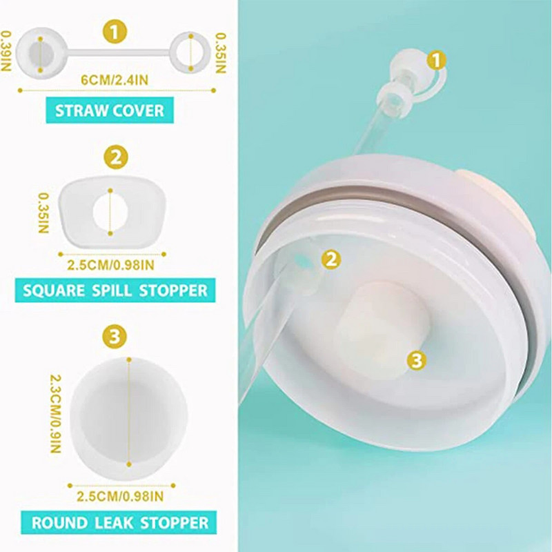 6 db szilikon kiömlésgátló dugó Stanley csészéhez 2.0 40oz/30oz Tumbler szivárgásmentes kiömlésgátló készlet