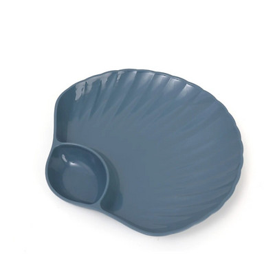 Ястие с черупки Пластмасова чиния за кнедли с дискове с оцет Ястия с оцет Суши Закуска Сушени плодове Разядка Ястие с кости от черупки