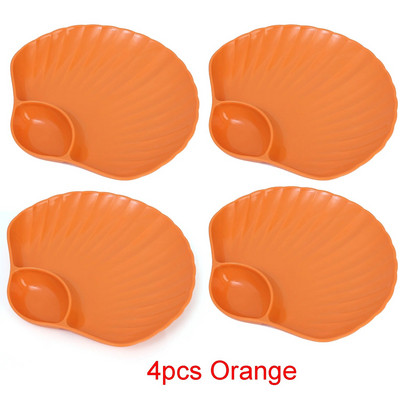 Ястие с черупки Пластмасова чиния за кнедли с дискове с оцет Ястия с оцет Суши Закуска Сушени плодове Разядка Ястие с кости от черупки