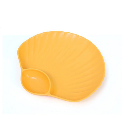 Ястие с черупки Пластмасова чиния за кнедли с дискове с оцет Ястия с оцет Суши Закуска Сушени плодове Разядка Ястие с кости от черупки