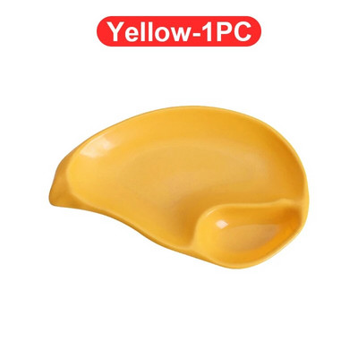 Ястие с черупки Пластмасова чиния за кнедли с дискове с оцет Ястия с оцет Суши Закуска Сушени плодове Разядка Ястие с кости от черупки