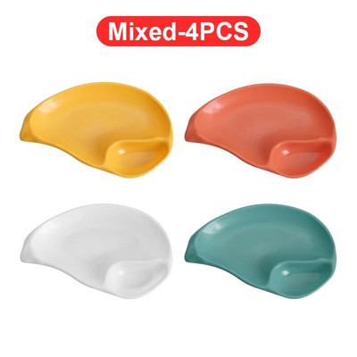 Ястие с черупки Пластмасова чиния за кнедли с дискове с оцет Ястия с оцет Суши Закуска Сушени плодове Разядка Ястие с кости от черупки