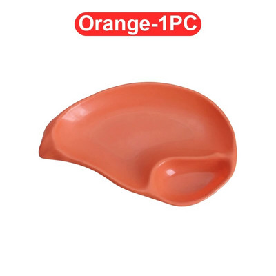 Ястие с черупки Пластмасова чиния за кнедли с дискове с оцет Ястия с оцет Суши Закуска Сушени плодове Разядка Ястие с кости от черупки