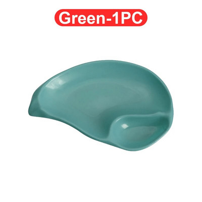 Ястие с черупки Пластмасова чиния за кнедли с дискове с оцет Ястия с оцет Суши Закуска Сушени плодове Разядка Ястие с кости от черупки