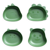 1 τμχ Creative Fruit Plate Snack Snack Desktop Sup Bone Trash Trash Tray Trade Trade Cute Cartoon Shape Bear Snack Κατάλοιπα φαγητού