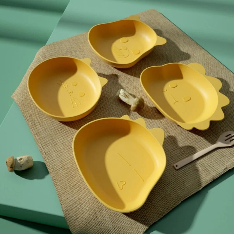 1db Kreatív Gyümölcstányér Konyhai étkészlet Asztali köpött csonttál szemetestálca Aranyos rajzfilm alakú medve uzsonna ételmaradék