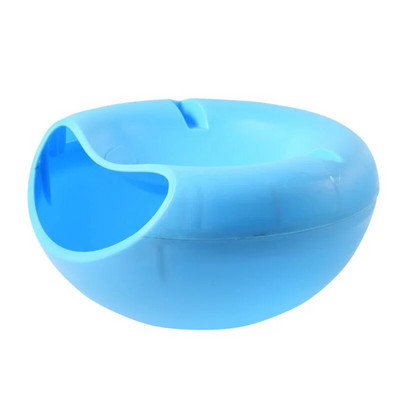 Чинии за храна Купа с креативна форма Пластмасова двуслойна кутия за съхранение на закуски Мързелива чиния с плодове Чиния с артефакт