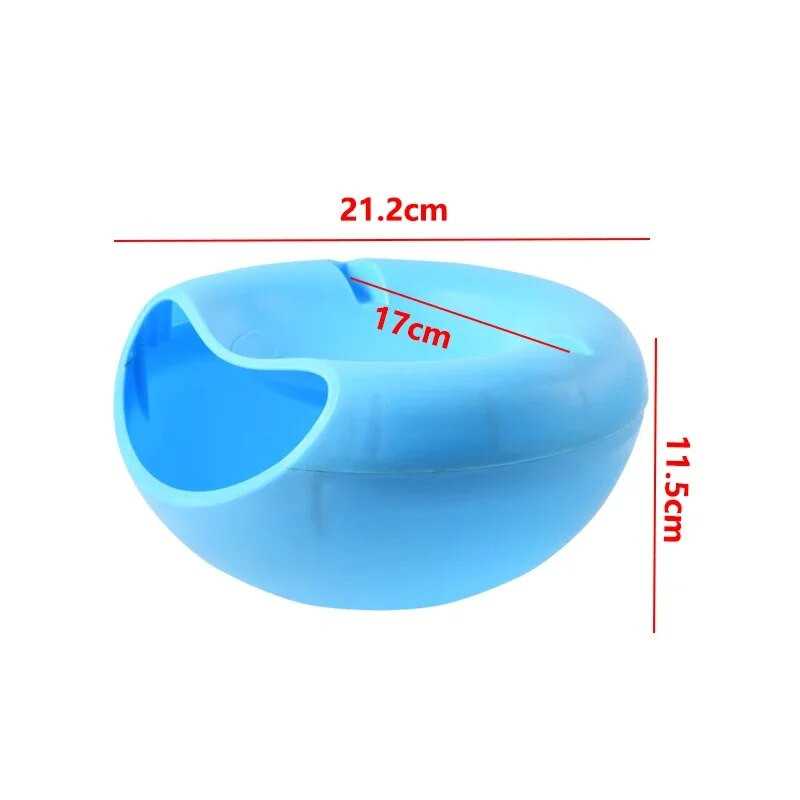 Tányérok ételhez Kreatív formájú tál műanyag dupla rétegű snack tároló doboz Lusta gyümölcstál műtárgytál