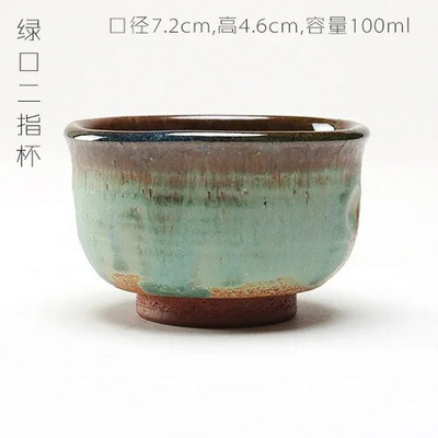 Странна и семпла керамична чаша за кафе Чаша за чай Кунг-фу чаши за чай Ръчно изработена груба керамика Чаши за матча Купички за чай Чаена церемония