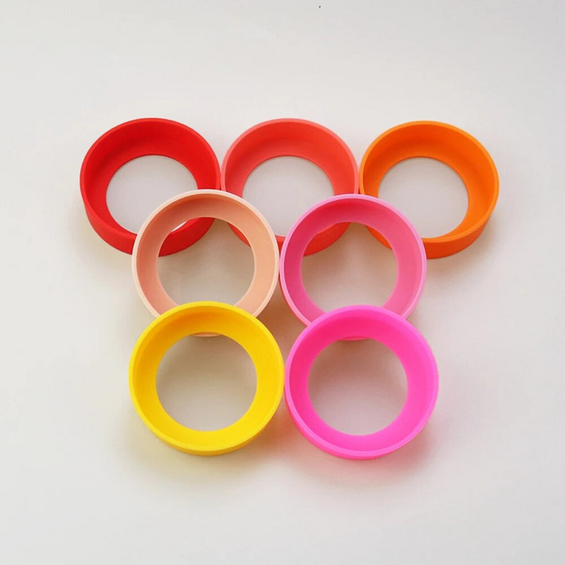 28 szín 7,0 cm-es szilikon csésze alsó burkolat poháralátét hüvely vízpohár fedő hüvely 70 mm kopásálló pohár alsó fedél