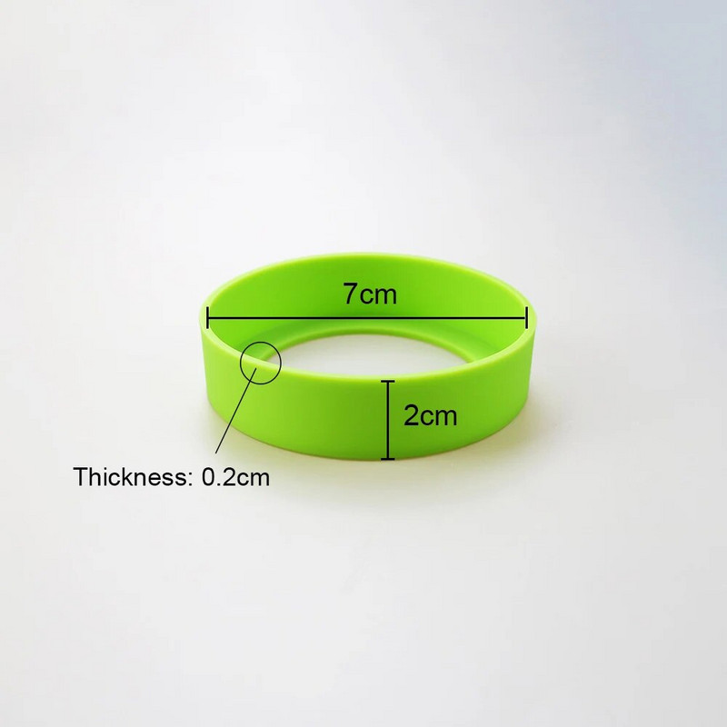 28 szín 7,0 cm-es szilikon csésze alsó burkolat poháralátét hüvely vízpohár fedő hüvely 70 mm kopásálló pohár alsó fedél