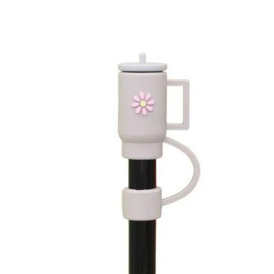 2 τμχ Κύπελλο Stanley Cup Straw Topper Δημιουργικό πολύχρωμο κάλυμμα σιλικόνης Stanley Straw ανθεκτικό στη σκόνη Hygienic Kids