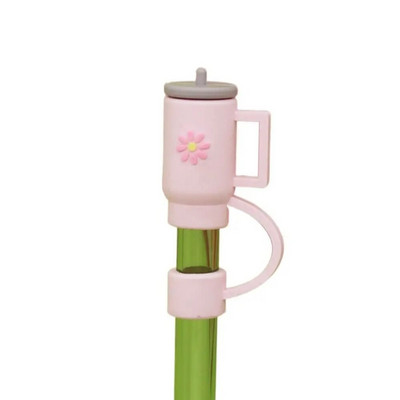 2 τμχ Κύπελλο Stanley Cup Straw Topper Δημιουργικό πολύχρωμο κάλυμμα σιλικόνης Stanley Straw ανθεκτικό στη σκόνη Hygienic Kids