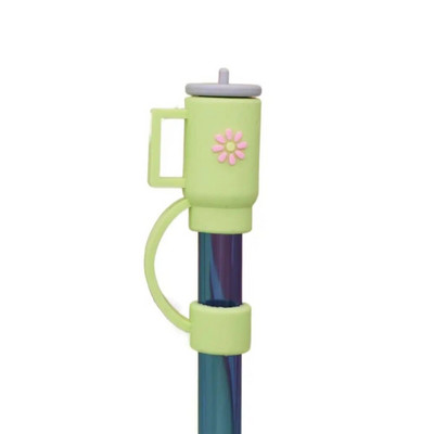 2 τμχ Κύπελλο Stanley Cup Straw Topper Δημιουργικό πολύχρωμο κάλυμμα σιλικόνης Stanley Straw ανθεκτικό στη σκόνη Hygienic Kids