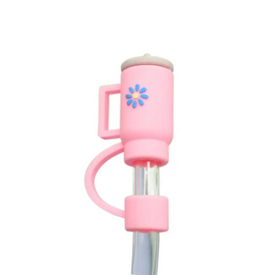 2 τμχ Κύπελλο Stanley Cup Straw Topper Δημιουργικό πολύχρωμο κάλυμμα σιλικόνης Stanley Straw ανθεκτικό στη σκόνη Hygienic Kids
