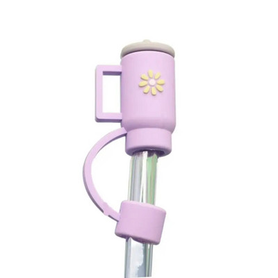 2 τμχ Κύπελλο Stanley Cup Straw Topper Δημιουργικό πολύχρωμο κάλυμμα σιλικόνης Stanley Straw ανθεκτικό στη σκόνη Hygienic Kids