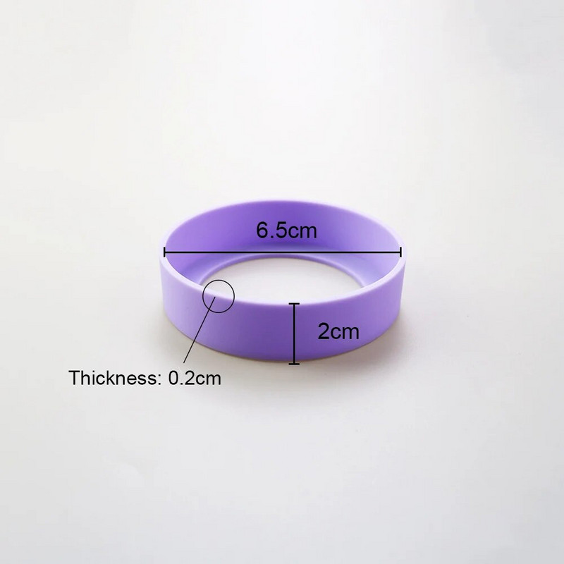 28 szín 6,5 cm-es szilikon poháralátét csésze alsó burkolat csésze alsó gyűrű poháralátét hüvely hüvely kopásálló 65 mm-es alsó fedél