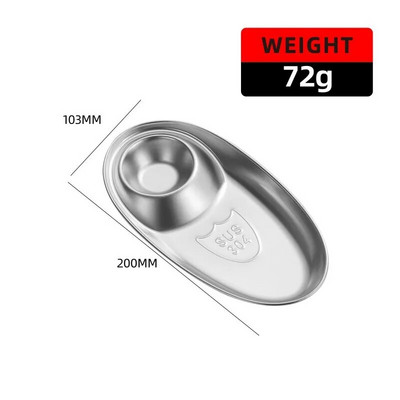 Поднос за вечеря от неръждаема стомана Контейнер за обяд Ястие за закуска Чиния с кнедли Предястие Сервиране на пържени картофки Плато Кухненски джаджи