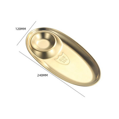 Поднос за вечеря от неръждаема стомана Контейнер за обяд Ястие за закуска Чиния с кнедли Предястие Сервиране на пържени картофки Плато Кухненски джаджи