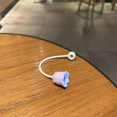 Kawaii Cherry Straw Cover Dust Cap Silicone Cute Straw Toppers For Tumbler Drinking Charm Διακοσμητικό κάλυμμα για καλαμάκια 8mm 1 ΤΜ