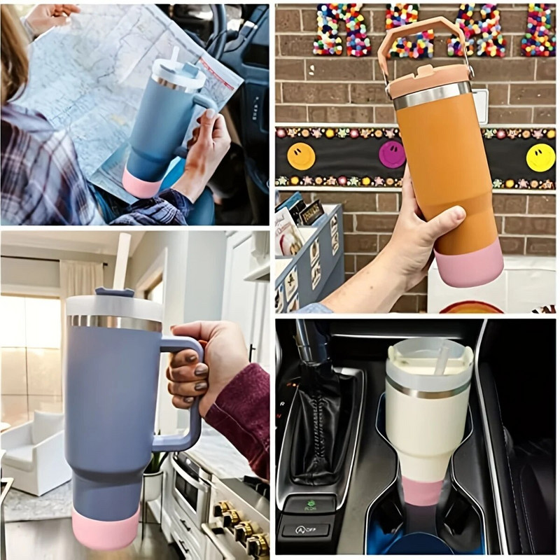 Hot Sale védő vizes palack alsó hüvely védő szilikon csésze alsó csúszásmentes védő fedél pohártartó 20/30/40 oz