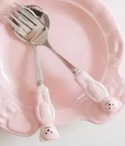 Корейски Ins Bear Plate Sweet Dessert Snack Plate Карикатура Салата Зърнена Котка Заек Купа Закуска Салата Чиния Плодова Керамична Чиния