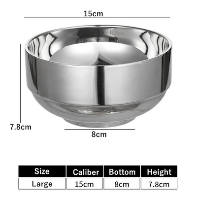 304 диамантена шарка от неръждаема стомана Ramen купа за ориз против изгаряне салата каша супа купа на пара кухненска посуда контейнер за храна