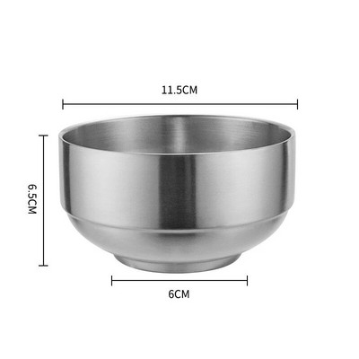 304 диамантена шарка от неръждаема стомана Ramen купа за ориз против изгаряне салата каша супа купа на пара кухненска посуда контейнер за храна